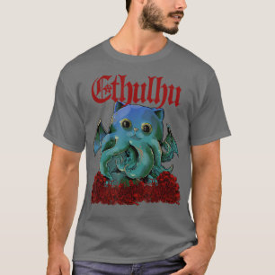 Camiseta Cathulhu Gracioso gato de Cathulhu Kawaii 