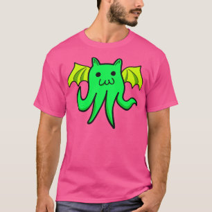 Camiseta Cathulu Cute Kawaii Cthulhu Cat
