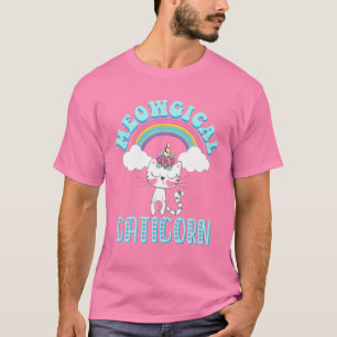Camiseta Caticorn Meowgic T Cat Unicorn Chicas Mujeres Kitt