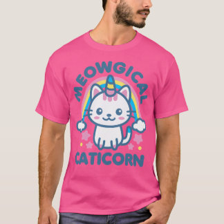 Camiseta Caticorn Meowgical Kawaii