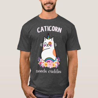 Camiseta Caticorn necesita cordones, un gato unicornio grac