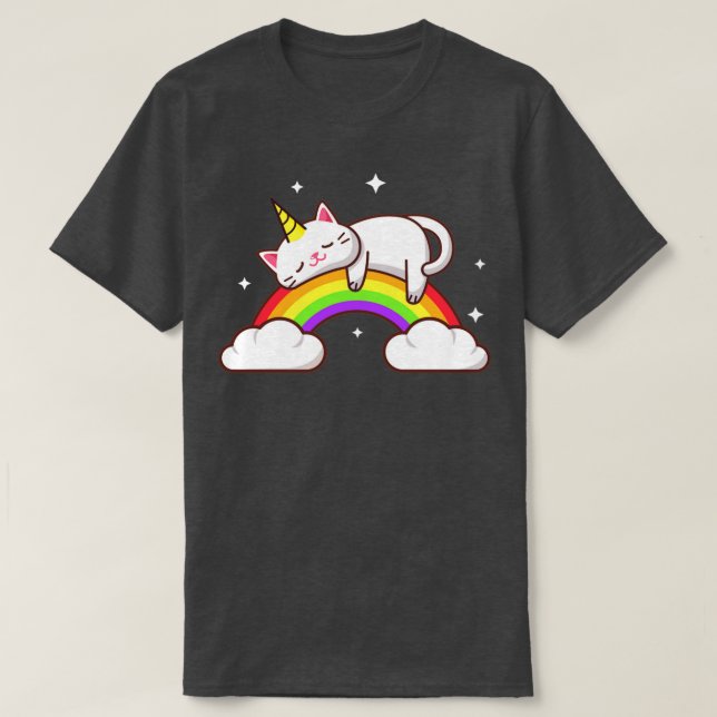 Camiseta Caticorn Rainbow (Diseño del anverso)