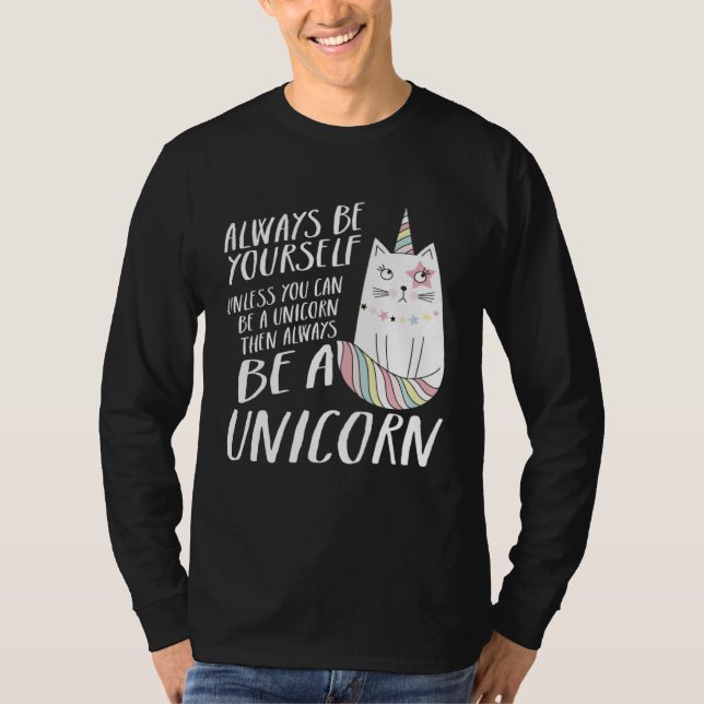Camiseta Caticorn  Unicorn Cat Kittycorn Girls Women Rainbo (Anverso)