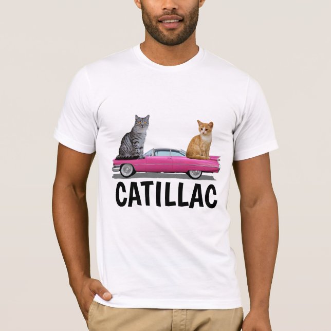 CAMISETA CATILLAC CAT CLASSIC CAR T-SHIRT (Anverso)