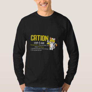 Camiseta Cation Ciencia Linda Gatito Ion Ciencia Profesor P