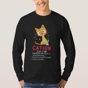 Camiseta Cation Cute Cat Science Chemistry Pun Teacher