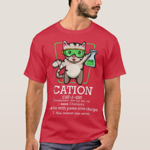 Camiseta Cation Cute Science Cat Pawsitive Element Chemiste