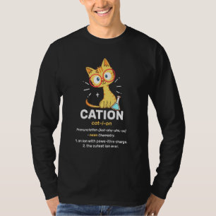 Camiseta Cation Cute Science Cat Pawsitive Element Chemiste