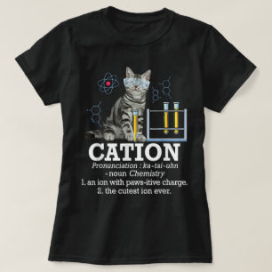 Camiseta Cation Fun Chemistry Humor Science Teacher Cat Pun