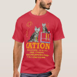 Camiseta Cation Funny Chemistry Humor Science profesor Cat<br><div class="desc">Cation Funny Chemistry Humor Science eacher Cat Pun .</div>