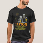Camiseta Cation Funny Chemistry Humor Science Teachate P<br><div class="desc">Cation Funny Chemistry Humor Science Teachate Cat Pun T Shirt</div>
