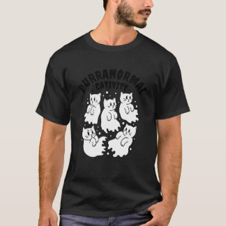 Camiseta Catividad Purranormal Cute Fantasma Gato Personali