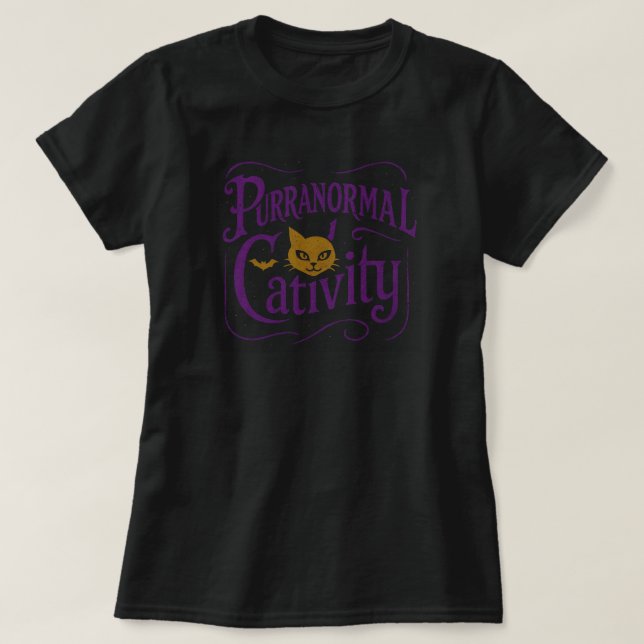 Camiseta Catividad Purranormal | SOLO EN NEGRO (Diseño del anverso)