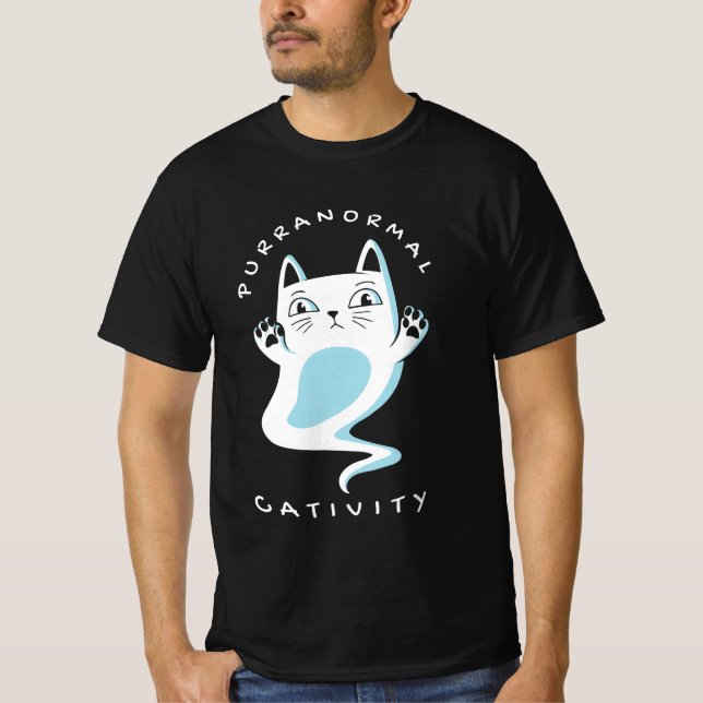 CAMISETA CATIVITY HALLOWEY DE PURRANORMAL CAT LOVER SPOOKY (Anverso)