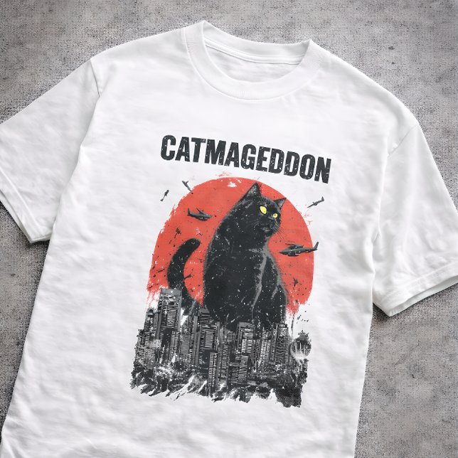 Camiseta Catmageddon Giant Cat Monster City Kaiju Funny Pet (Subido por el creador)