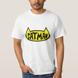 Camiseta "CATMAN" Cabeza de Gato Hombre Amante de los Gatos