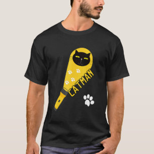 Camiseta Catman Gato Para El Mejor Padre De Gatos Del Mundo