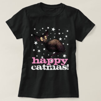 Camiseta ¡Catmas feliz! - Gato divertido del navidad de la