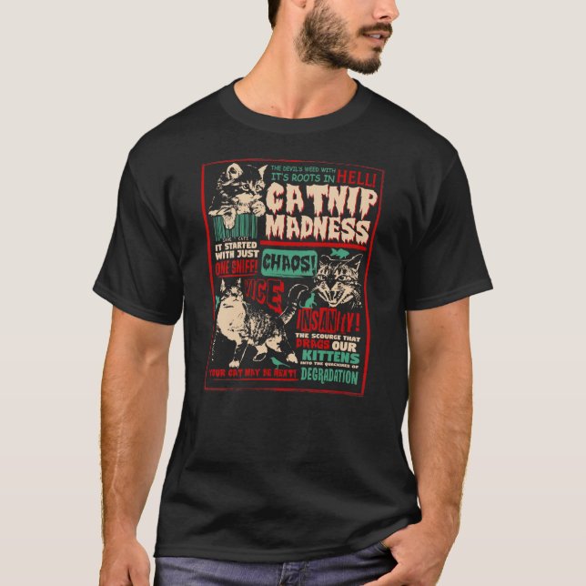 Camiseta Catnip Madness Cute Kitten Cat Lover Gift Cat Owne (Anverso)