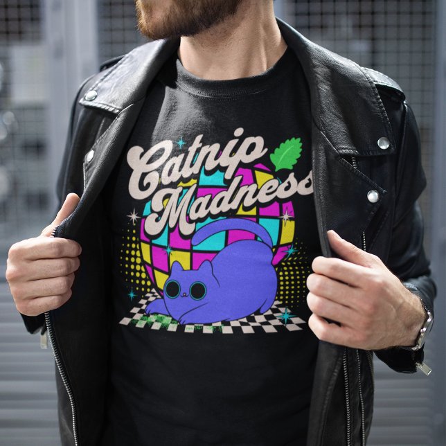 Camiseta Catnip Madness Psychedelic Disco (Subido por el creador)