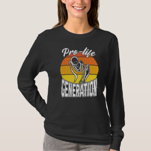 Camiseta Católica contra el aborto de la generación Retro P