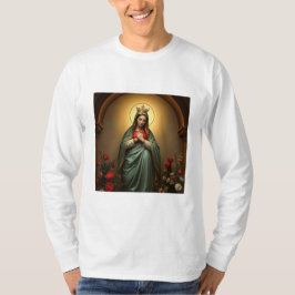 Camiseta católica de manga larga para hombres Quee