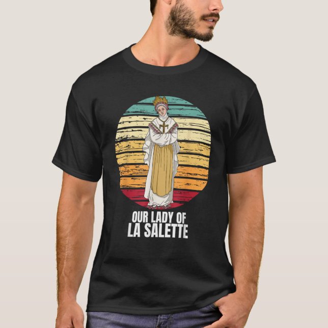 Camiseta Católica De Nuestra Señora De La Salette Marian (Anverso)