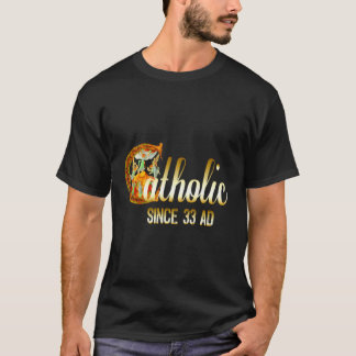 Camiseta Católica desde la misa ad crucifijo Jesús Eucarist