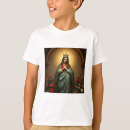 Camiseta católica para niños Reina del Cielo