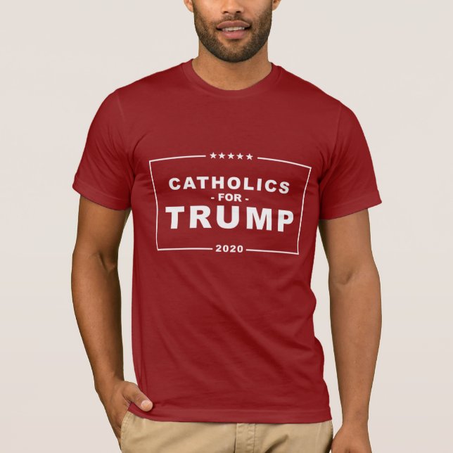 CAMISETA CATÓLICAS DE TRUMP 2020 (Anverso)