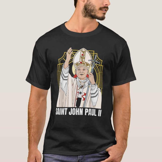 Camiseta Católico de San Juan Pablo II (Anverso)