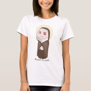 Camiseta Católico lindo de Clare del santo