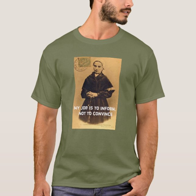 Camiseta Católico, St. Bernadette T-Shirt (Anverso)