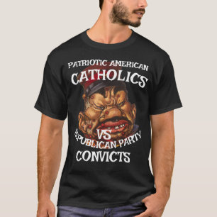 CAMISETA CATÓLICOS CONDENA DHS CBP PARTIDO REPUBLICANO 2026