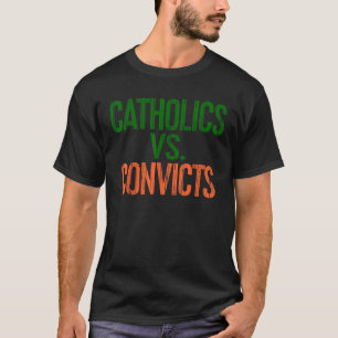Camiseta Católicos Vs. Condenan A Fan Retro Gif