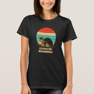 Camiseta Catpuccino Meowrnings Café Gato Cafeína Gatito
