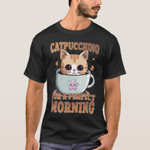 Camiseta Catpuccino para un gato perfecto para el café matu