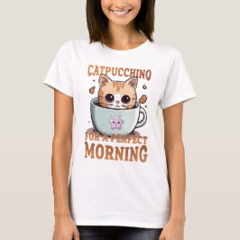 Camiseta Catpuccino para un gato perfecto para el café matu