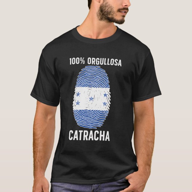 Camiseta Catracha Latina Chica Honduras Mujer (Anverso)