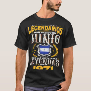 Camiseta Catrachos legendarios son de junio 1971 Honduras f
