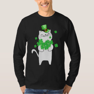 Camiseta Catricks Day Cat Shamrock St Patricks Day Lucky