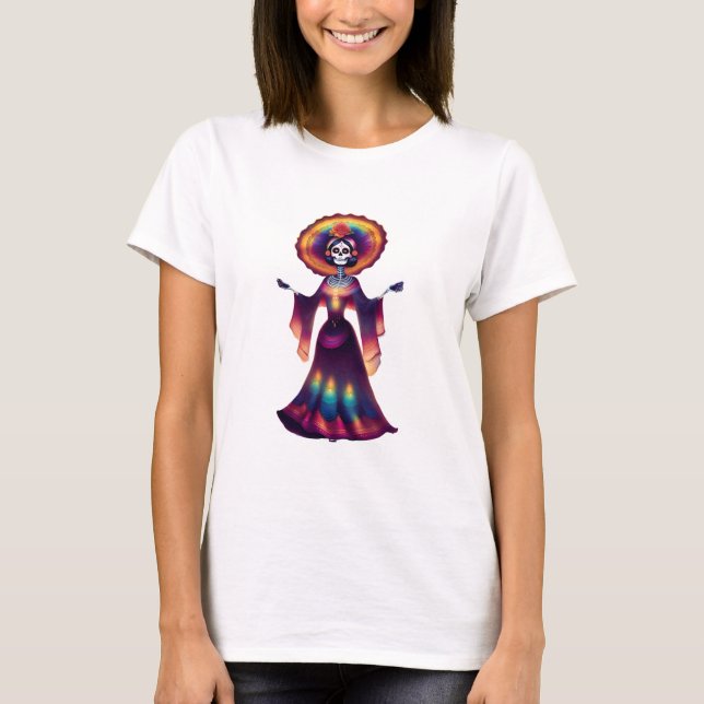 Camiseta Catrina cuerpo completo (Anverso)