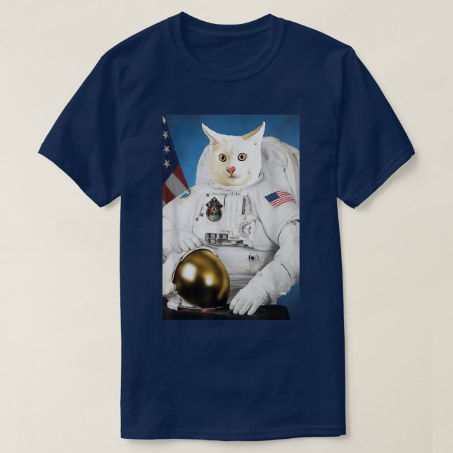Camiseta Catronaut Cat Astronaut Deep In Space  (Diseño del anverso)
