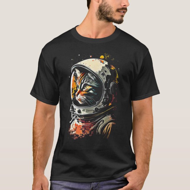 Camiseta Catronaut Cat Astronaut space cat (Anverso)
