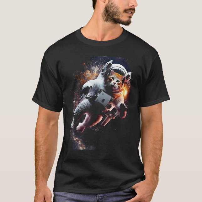 Camiseta Catronaut Cat Astronaut space cat 4 (Anverso)