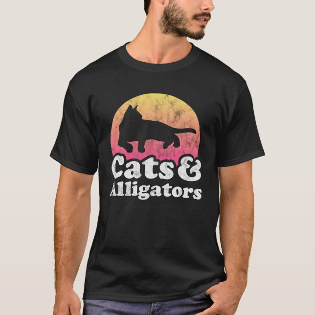 Camiseta Cats and Alligators Alligator for Men Women Boys o (Anverso)