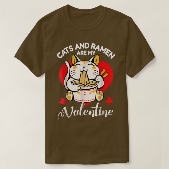 Camiseta Cats and Ramen  (Diseño del anverso)
