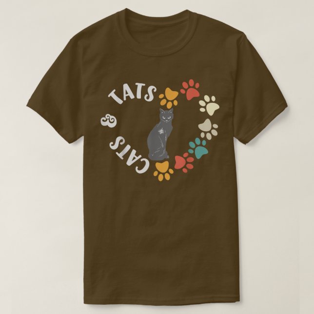 Camiseta Cats And Tats  (Diseño del anverso)