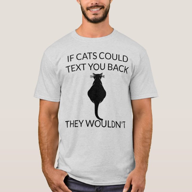 Camiseta Cats and Text T-Shirt (Anverso)