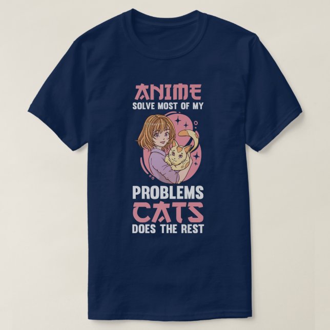 Camiseta Cats Anime Premium (Diseño del anverso)